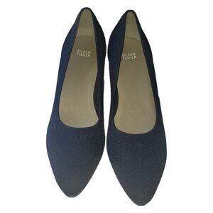 Sh121 Eileen Fisher Navy Blue Mesh Pumps Size 10